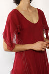 St. Simon Chiffon Drape Dress XS-M