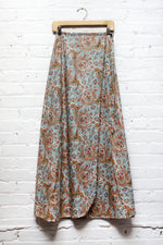 Feather Maxi Wrap Skirt