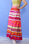 Saks Light Bright Floral Skirt XS
