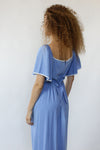 Embroidered Bouquet Maxi Dress S/M