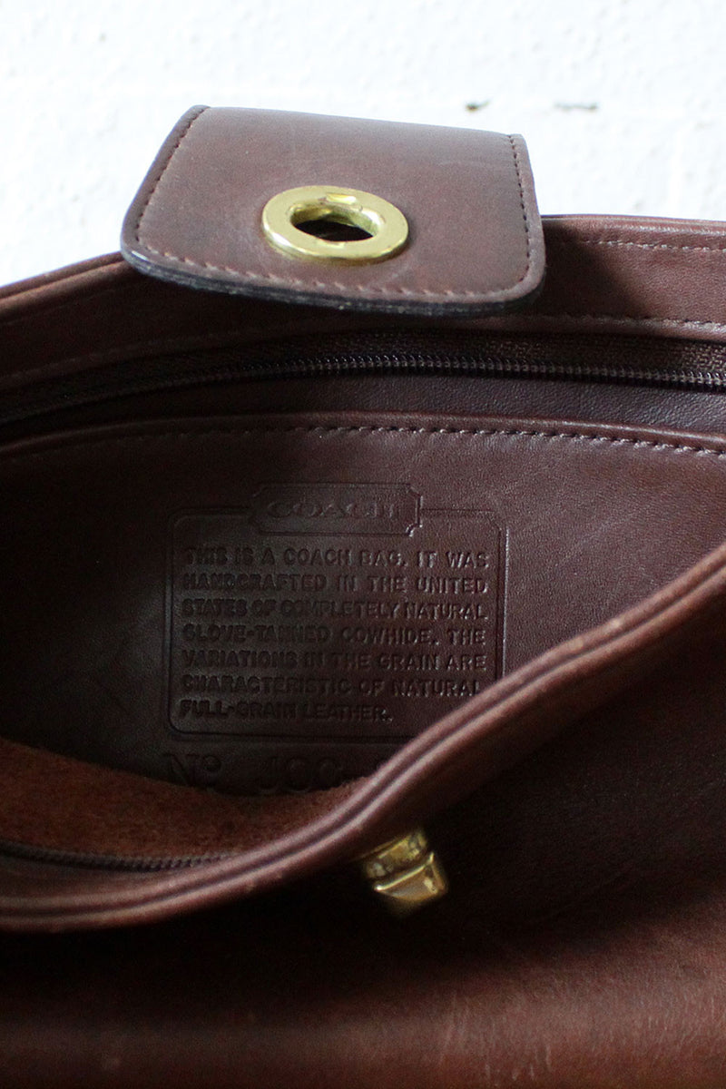 Chocolate Coach Crossbody