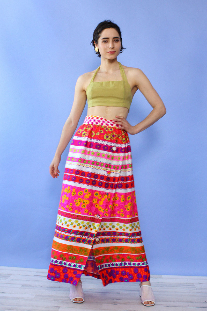 Saks Light Bright Floral Skirt XS