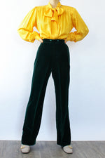 Forest Velvet Pants S