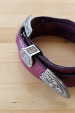 Justin Purple Western Belt XS-M