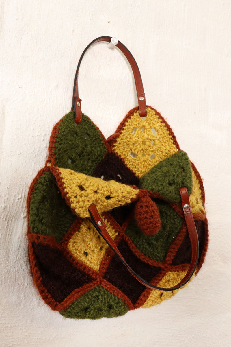 Earthy Crochet Handbag