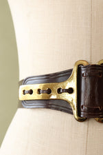 Mahogany Bold Buckle Belt