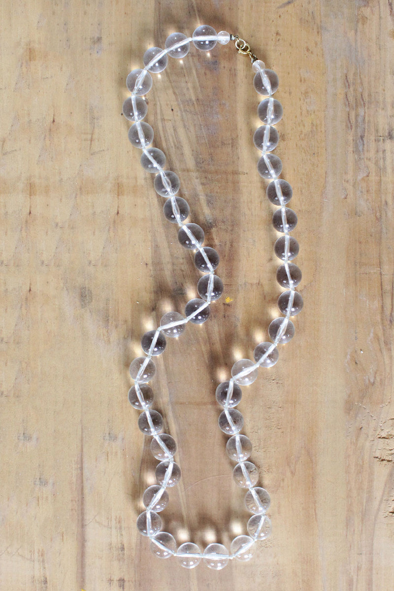 Clear Beaded Necklace