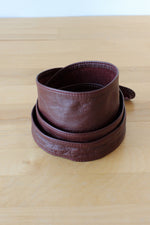Sangria Leather Wrap Belt
