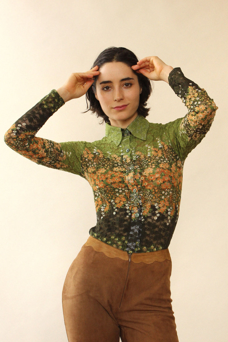 Pixie Lace Buttondown XS