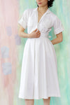 Crisp Ivory Utility Dress XS