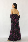 Violet Floral Halter w/ Shawl S/M