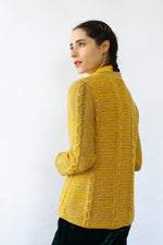 Oscar De La Renta Gold Fleck Cardigan M/L