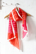 Raspberry Ombre Scarf