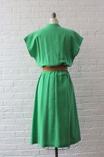 Kelly Green Wrap Front Dress L