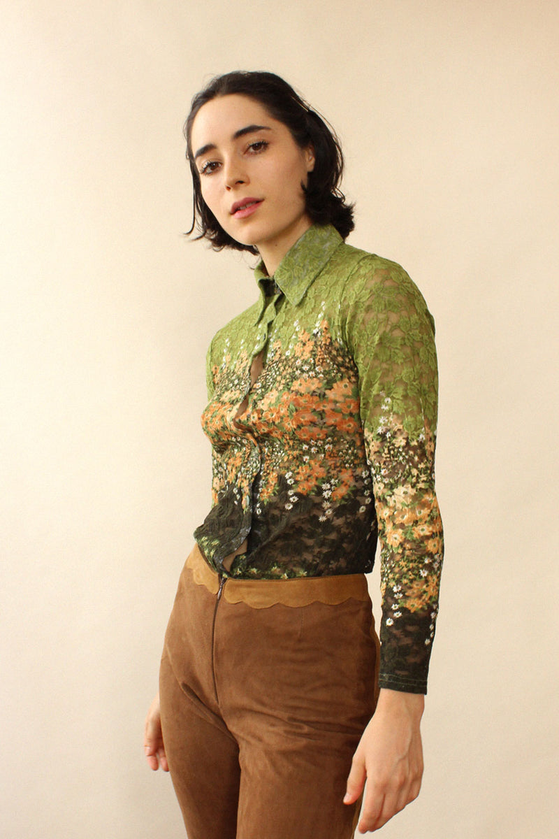 Pixie Lace Buttondown XS