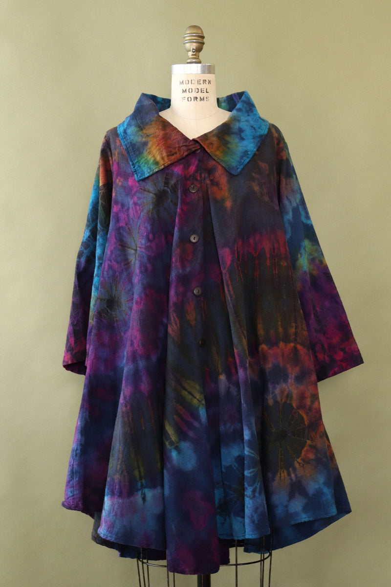 Tie Dye Trapeze Tunic M-XL