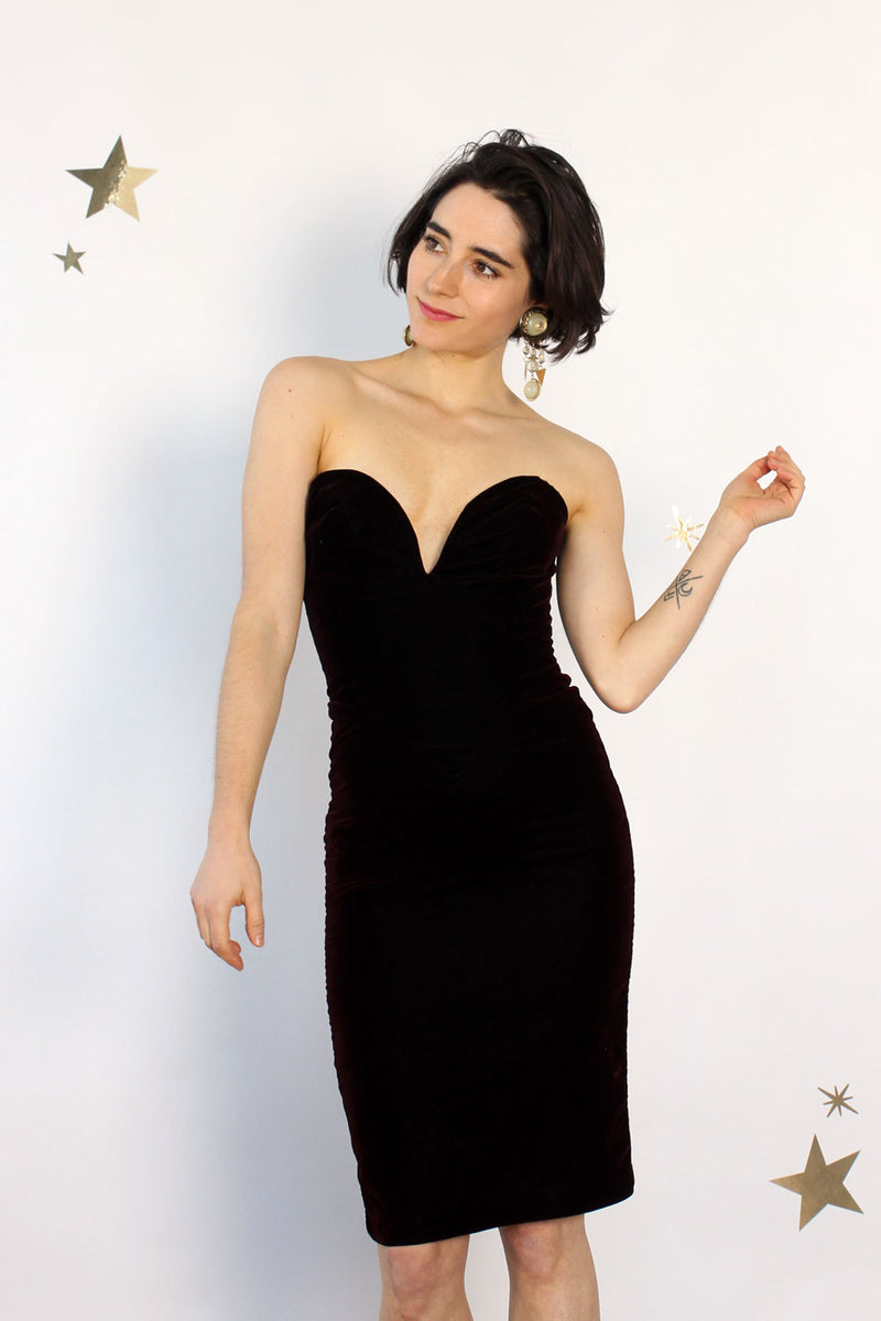 Climax Velvet Bodycon XS