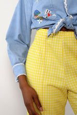 Sunshine Gingham Flares M/L