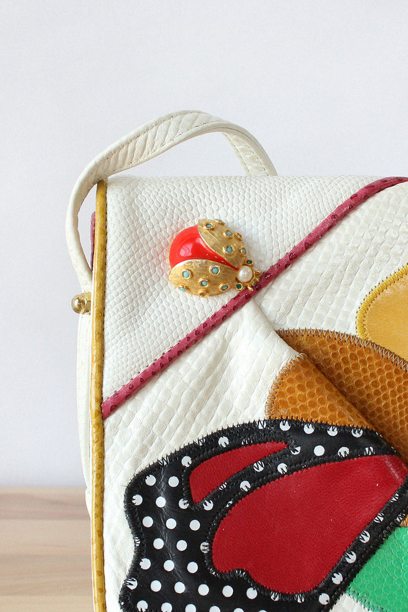 Sharif Ladybug Leather Bag