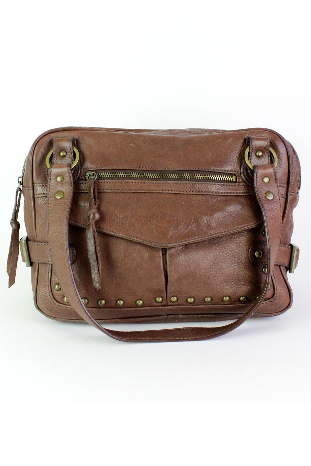 studded leather bag