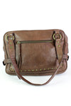 studded leather handbag