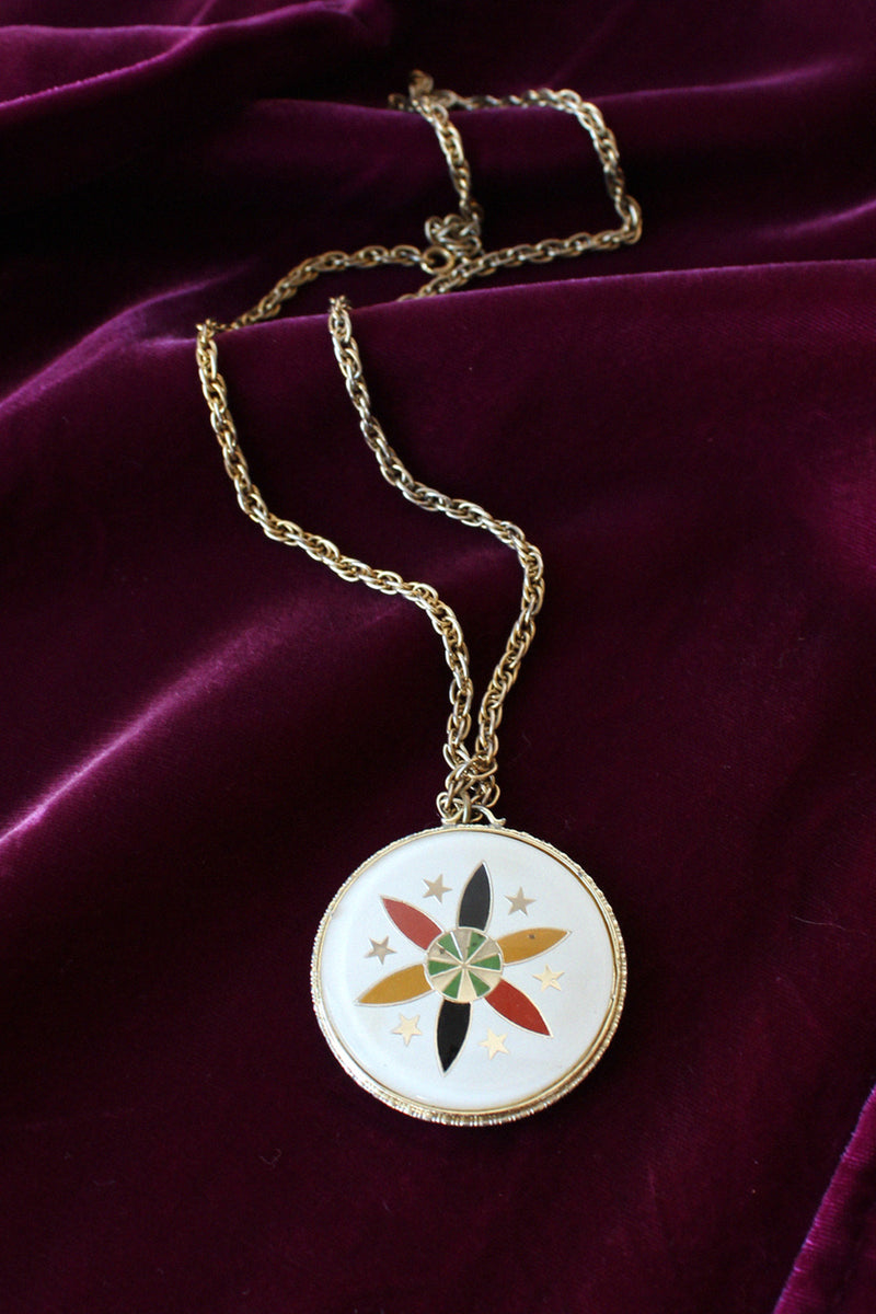 Geometric Medallion Necklace