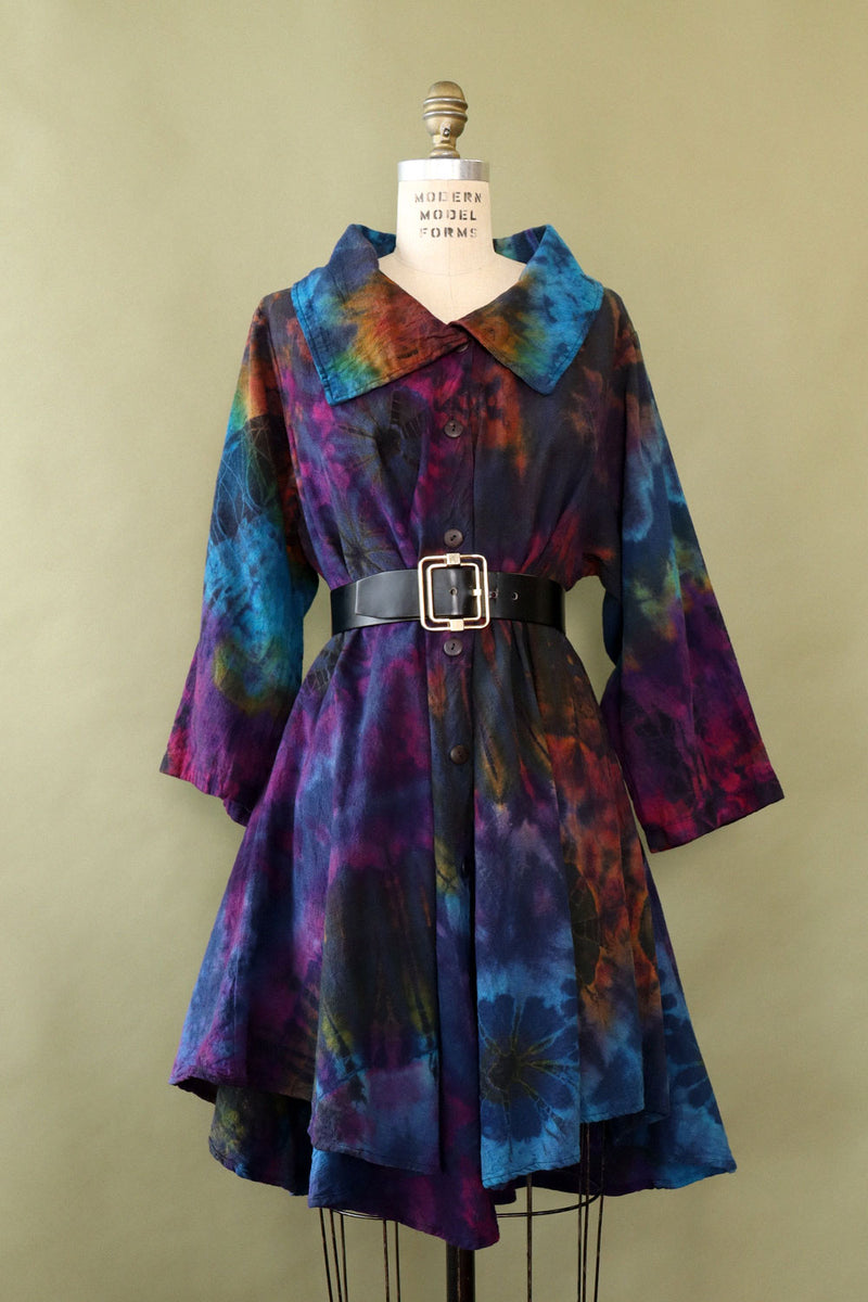 Tie Dye Trapeze Tunic M-XL