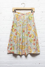 Watercolor Tulip Skirt XS