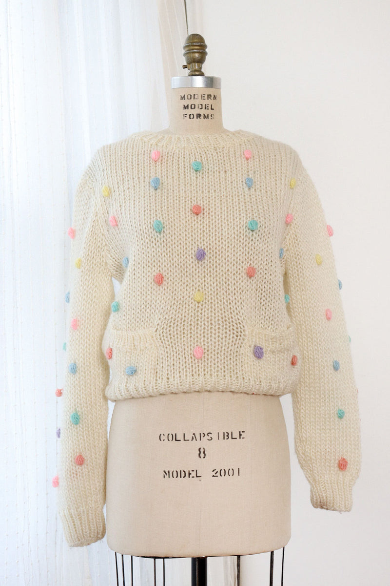 Candy Pom Pom Pocket Sweater M/L