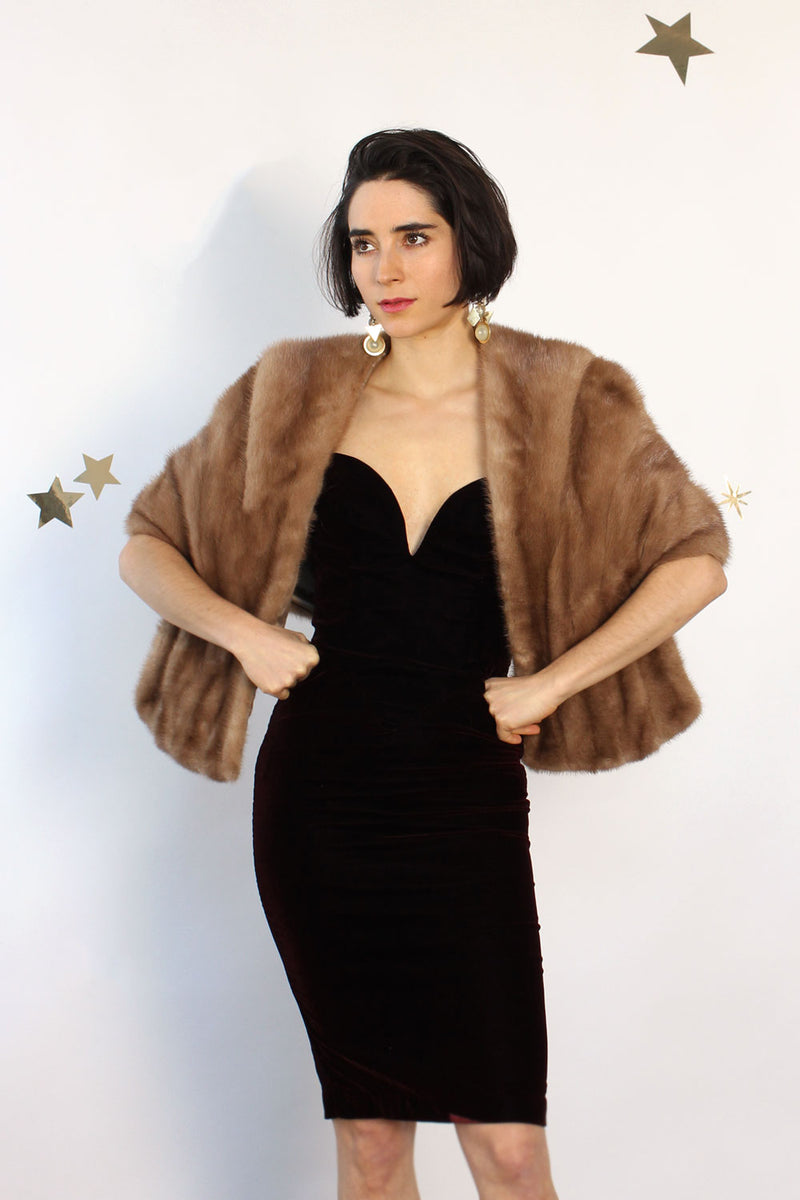 Florencia Mink Capelet XS-M