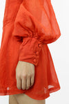 bishop sleeve dress detail