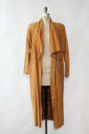 Draped Suede Duster Dress M/L