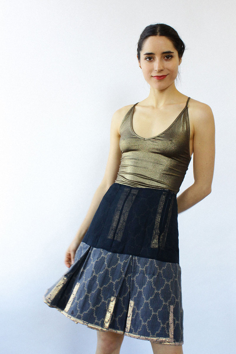 Prada Golden Brocade Skirt S