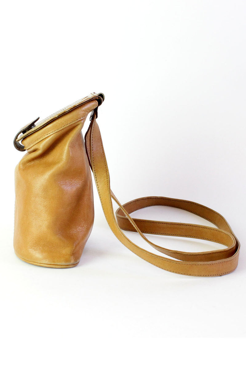 Honey Leather Bucket Bag