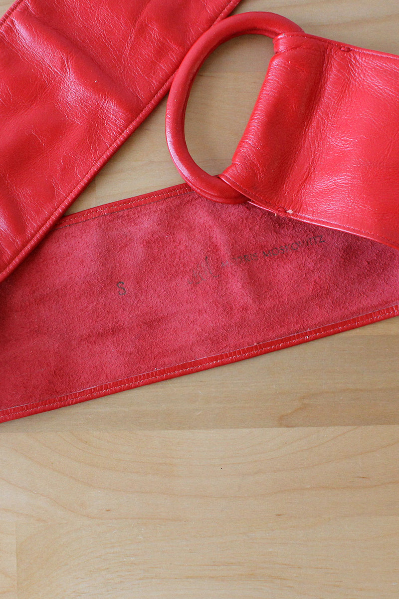 Moskowitz Cherry Leather Belt