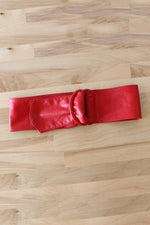 Moskowitz Cherry Leather Belt