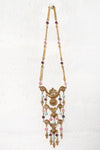Glass Bead Gilded Statement Necklace