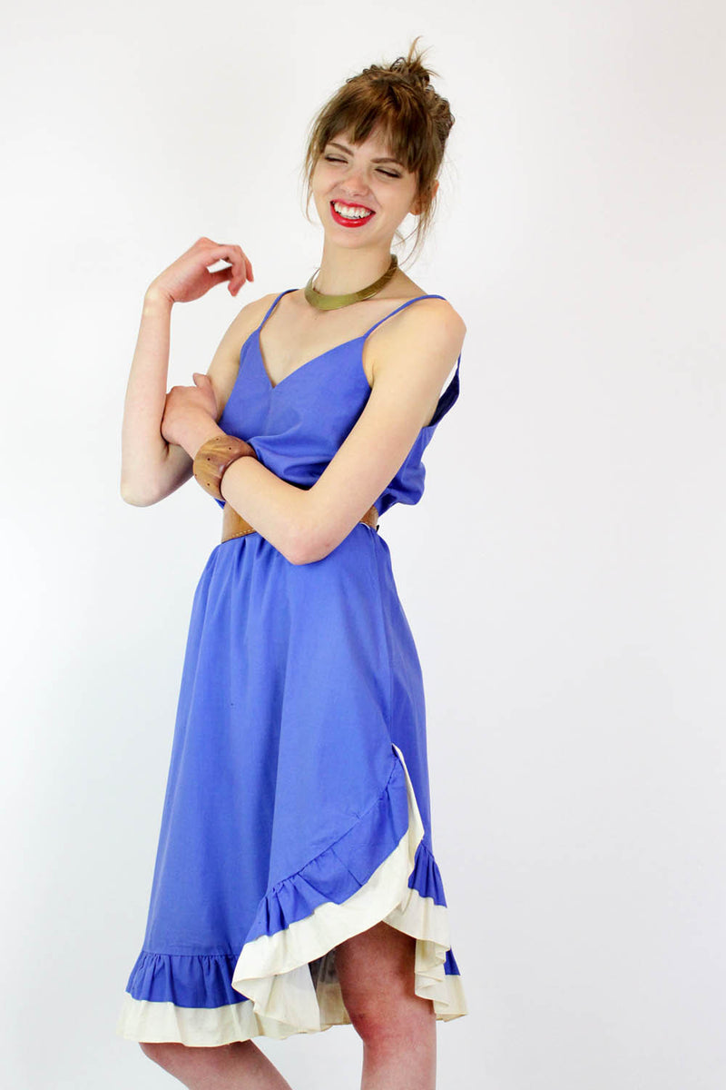 Blueberry Flamenco Dress M OMNIA Blueberry Flamenco Dress M OMNIA