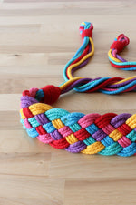Rainbow Braid Belt