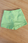 Lime Gingham Short Shorts XS/S
