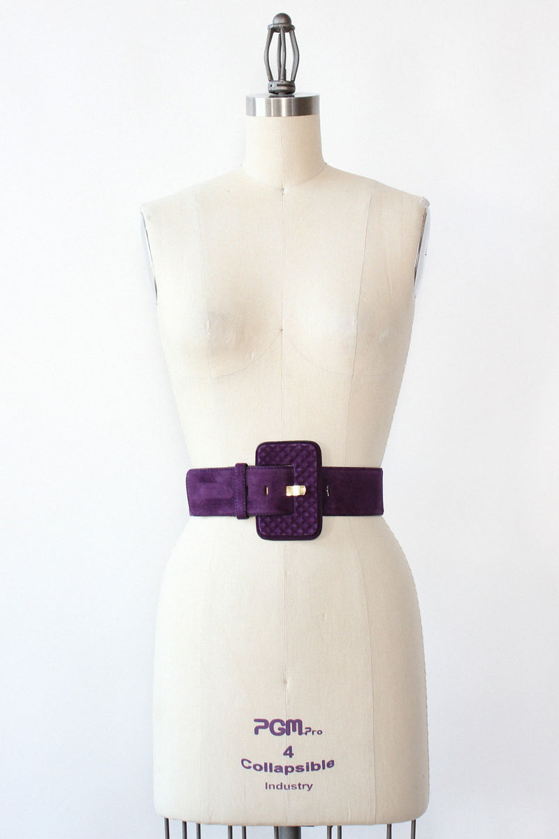 Escada Violet Suede Belt M/L