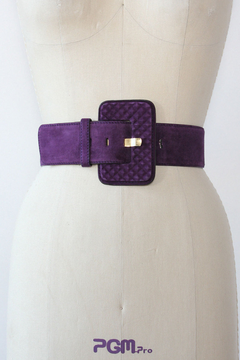 Escada Violet Suede Belt M/L