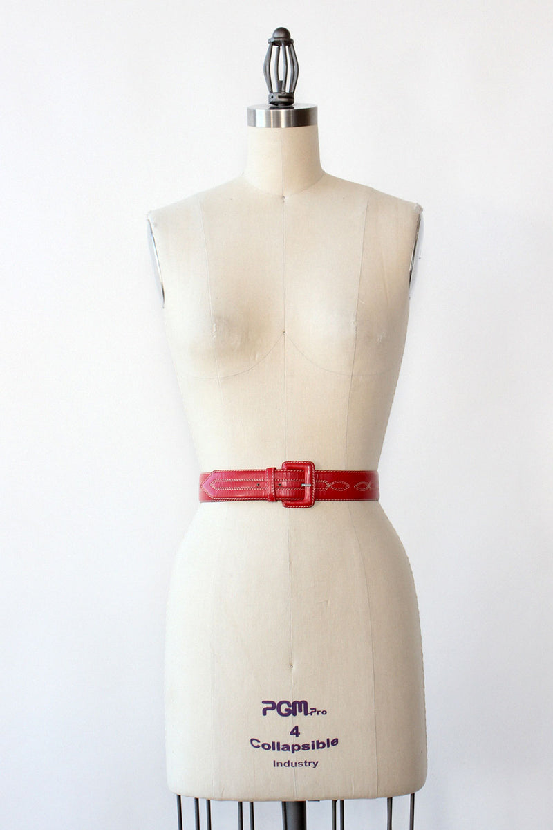Guy Laroche Ruby Leather Belt XS/S