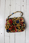 Dark Floral Carpet Bag