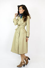 khaki trench coat
