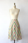 Rainbow Chevron Skirt S