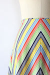 Rainbow Chevron Skirt S