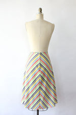 Rainbow Chevron Skirt S