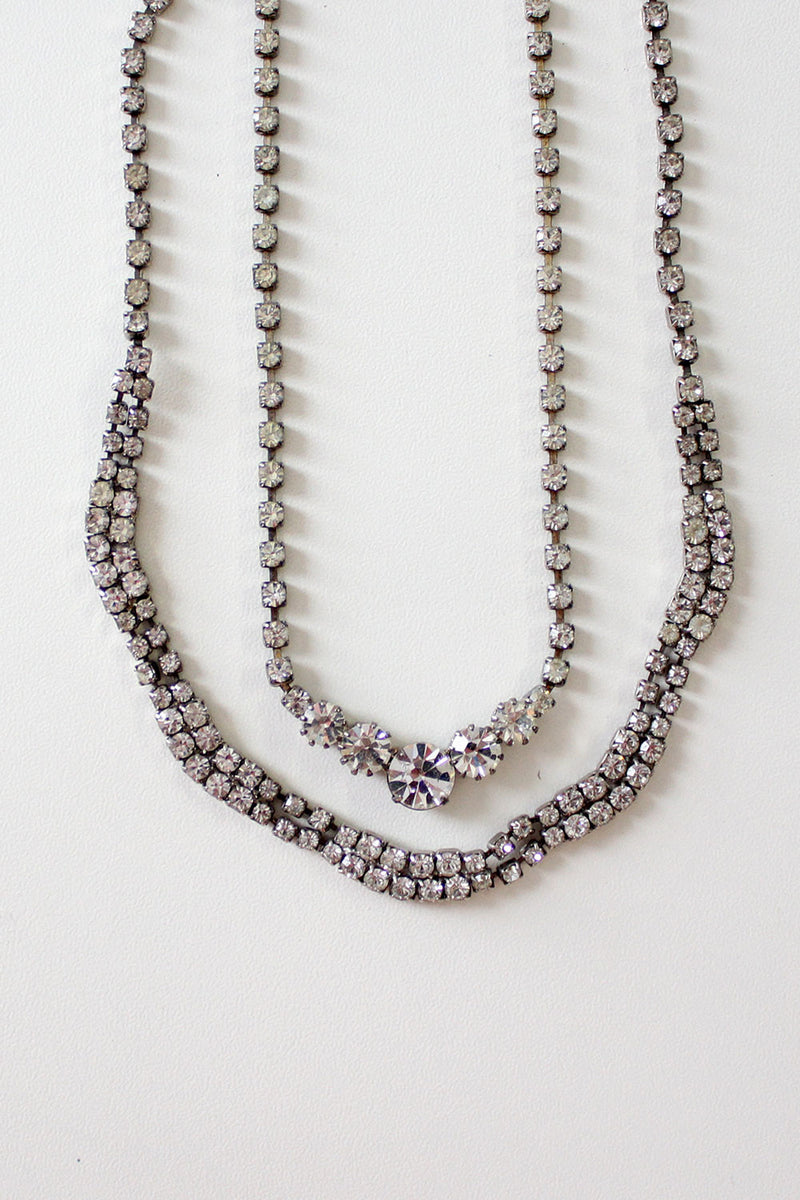 Pair of Rhinsetone Necklaces
