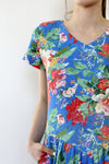 Lanz Sky Floral Dress M